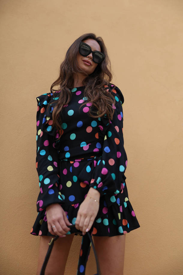 Robe Valeria Colorful Dots